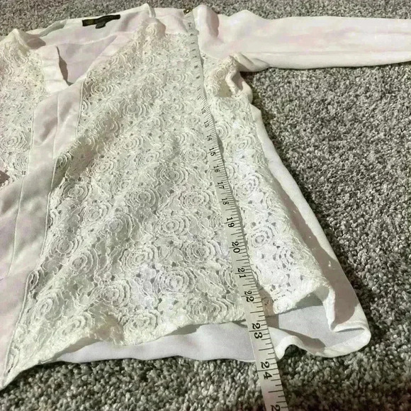 WOMANS Sheer Lace BLOUSE~OUTBACK RED SIZE S - Picture 6 of 8